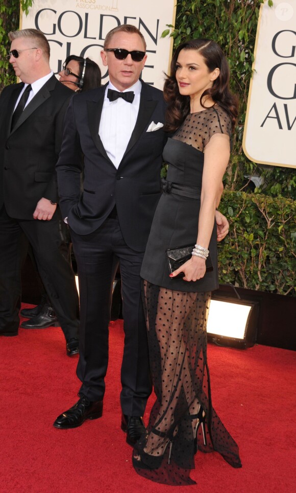 Daniel Craig, Rachel Weisz à la 70e cérémonie annuelle des Golden Globe Awards à Beverly Hills, le 13 janvier 2013