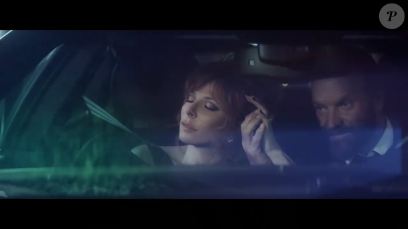 Image extraite du clip "Stolen Car" de Mylène Farmer et Sting, réalisé par Bruno Aveillan, octobre 2015.