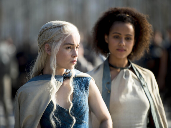 Emilia Clarke dans le rôle qui l'a rendue célèbre, celui de Daenerys Targaryen dans "Game of Thrones". La saison 5 a été diffusée au printemps 2015.