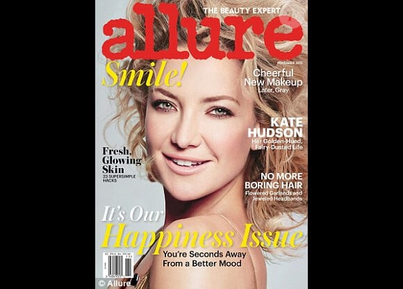 Retrouvez l'intégralité de l'interview de Kate Hudson dans le magazine Allure en kiosques aux Etats-Unis ce mois-ci.