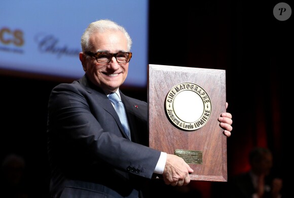 Martin Scorsese - Remise du 7e Prix Lumière à Martin Scorsese au Palais des Congrès de Lyon, lors du Festival Lumière le 16 octobre 2015.