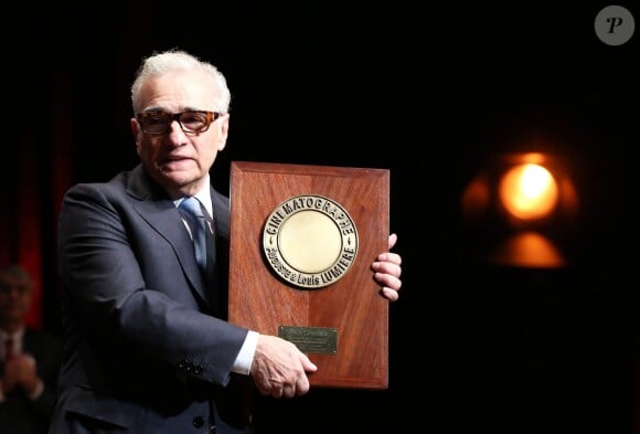 Martin Scorsese - Remise du 7e Prix Lumière à Martin Scorsese au Palais des Congrès de Lyon, lors du Festival Lumière le 16 octobre 2015.