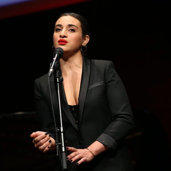 Camélia Jordana - Remise du 7e Prix Lumière à Martin Scorsese au Palais des Congrès de Lyon, lors du Festival Lumière le 16 octobre 2015.