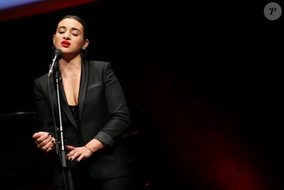 Camélia Jordana - Remise du 7e Prix Lumière à Martin Scorsese au Palais des Congrès de Lyon, lors du Festival Lumière le 16 octobre 2015.