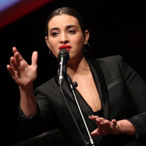 Camélia Jordana - Remise du 7e Prix Lumière à Martin Scorsese au Palais des Congrès de Lyon, lors du Festival Lumière le 16 octobre 2015.