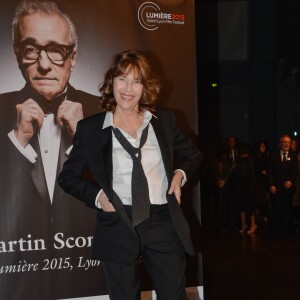 Jane Birkin - Remise du 7e Prix Lumière à Martin Scorsese au Palais des Congrès de Lyon, lors du Festival Lumière le 16 octobre 2015.