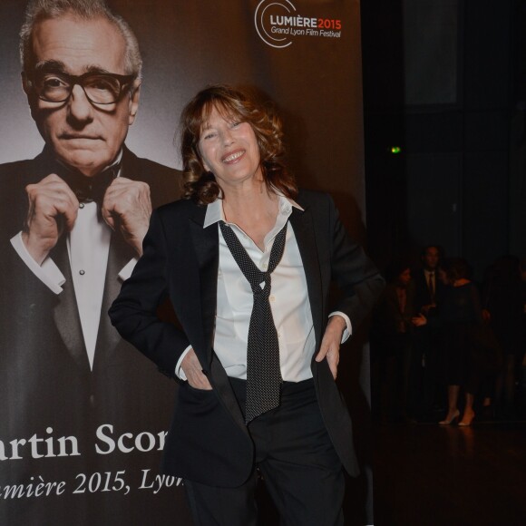 Jane Birkin - Remise du 7e Prix Lumière à Martin Scorsese au Palais des Congrès de Lyon, lors du Festival Lumière le 16 octobre 2015.