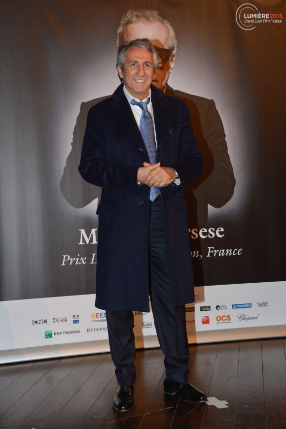 Richard Anconina - Remise du 7e Prix Lumière à Martin Scorsese au Palais des Congrès de Lyon, lors du Festival Lumière le 16 octobre 2015.