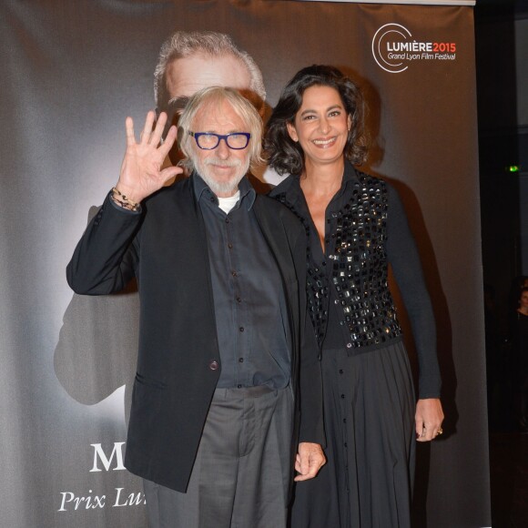 Pierre Richard et son épouse Ceyla Lacerda - Remise du 7e Prix Lumière à Martin Scorsese au Palais des Congrès de Lyon, lors du Festival Lumière le 16 octobre 2015.