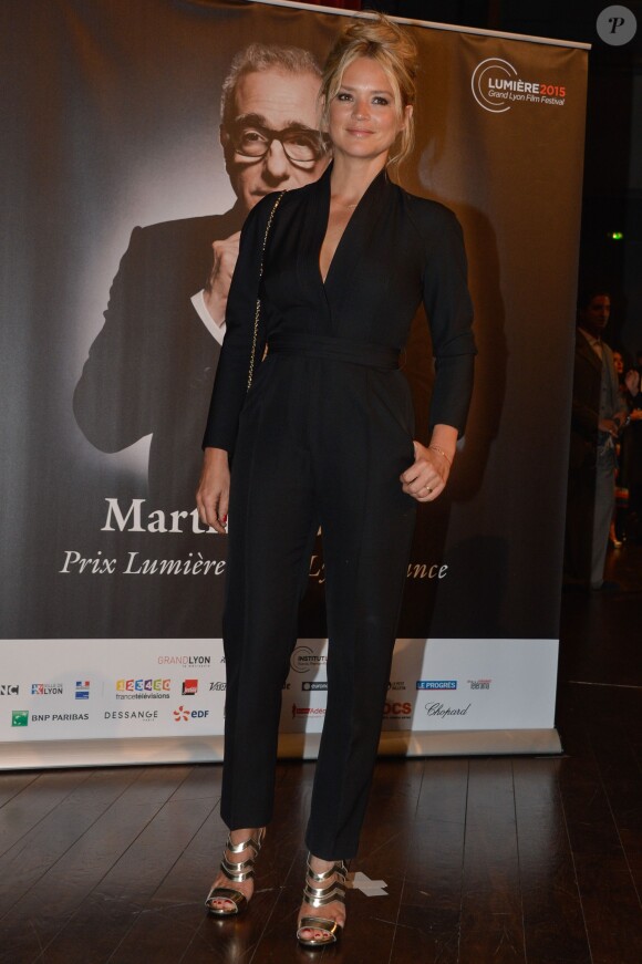 Virginie Efira - Remise du 7e Prix Lumière à Martin Scorsese au Palais des Congrès de Lyon, lors du Festival Lumière le 16 octobre 2015.