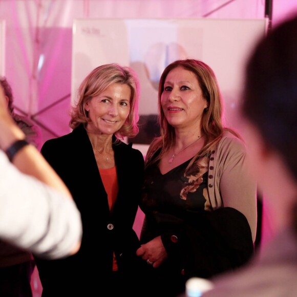 Exclusif - Lancement de la campagne Octobre Rose avec Claire Chazal à la clinique Hartmann à Neuilly sur Seine le 7 octobre 2015.