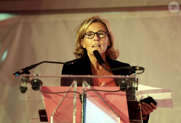 Exclusif - Lancement de la campagne Octobre Rose avec Claire Chazal à la clinique Hartmann à Neuilly sur Seine le 7 octobre 2015.