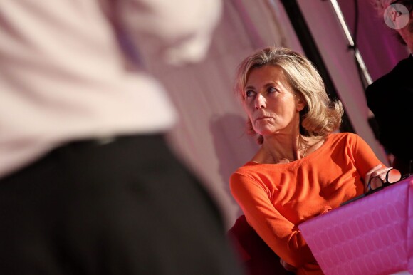Exclusif - Lancement de la campagne Octobre Rose avec Claire Chazal à la clinique Hartmann à Neuilly sur Seine le 7 octobre 2015.