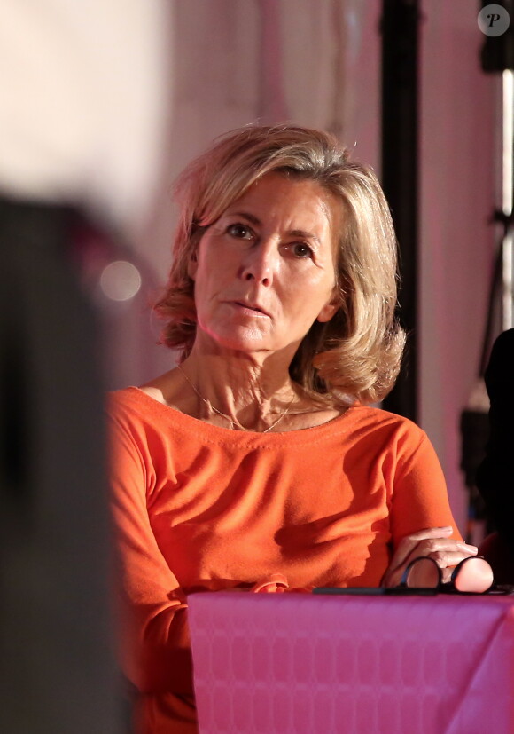 Exclusif - Lancement de la campagne Octobre Rose avec Claire Chazal à la clinique Hartmann à Neuilly sur Seine le 7 octobre 2015.