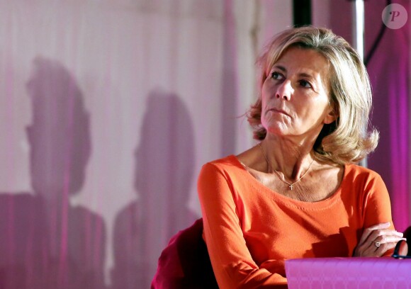 Exclusif - Lancement de la campagne Octobre Rose avec Claire Chazal à la clinique Hartmann à Neuilly sur Seine le 7 octobre 2015.