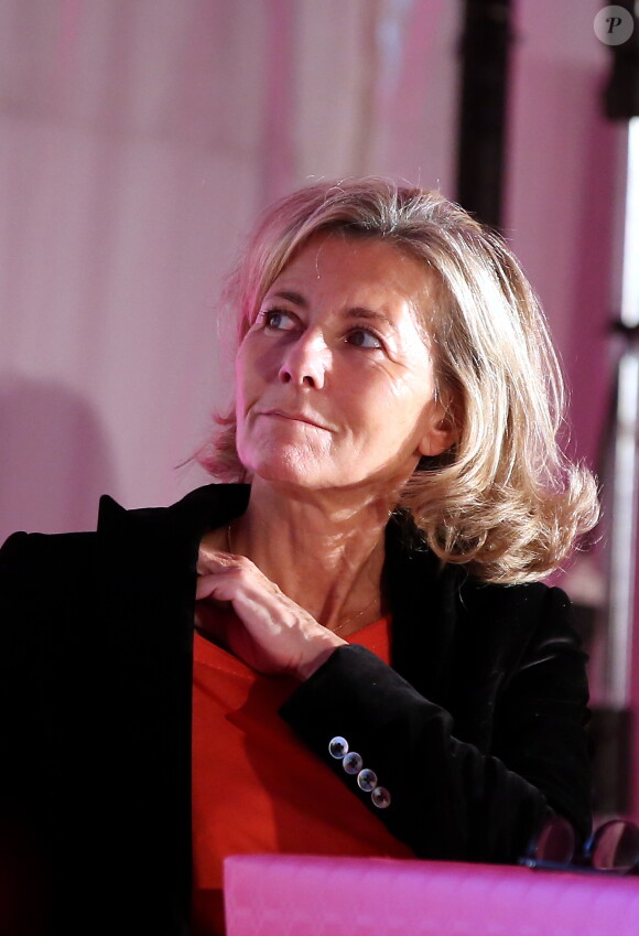 Exclusif - Lancement de la campagne Octobre Rose avec Claire Chazal à la clinique Hartmann à Neuilly sur Seine le 7 octobre 2015.