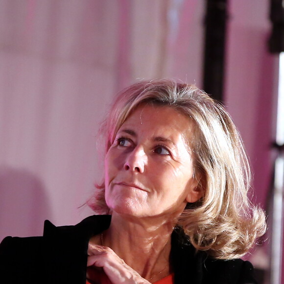 Exclusif - Lancement de la campagne Octobre Rose avec Claire Chazal à la clinique Hartmann à Neuilly sur Seine le 7 octobre 2015.