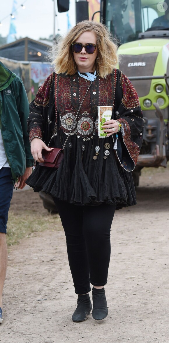 Adele au Glastonbury Festival, le 27 juin 2015