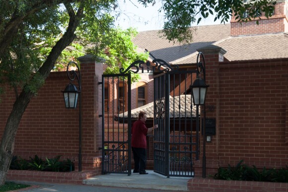 La maison d'Arnold Pistorius, l'oncle d'Oscar Pistorius où celui-ci est assignée à résidence, le 20 octobre 2015 dans le quartier de Waterkloof à Prétoria
