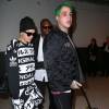 Rita Ora et son petit-ami Ricky Hil (Richard Hilfiger) arrivent à l'aéroport de Los Angeles, le 11 octobre 2014.