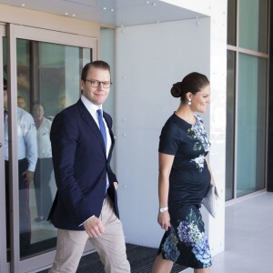 Le prince Daniel et la princesse Victoria de Suède (enceinte) à Carthagène en Colombie le 21 octobre 2015