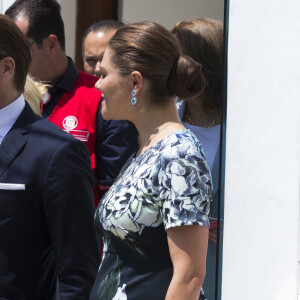 Le prince Daniel et la princesse Victoria de Suède (enceinte) à Carthagène en Colombie le 21 octobre 2015