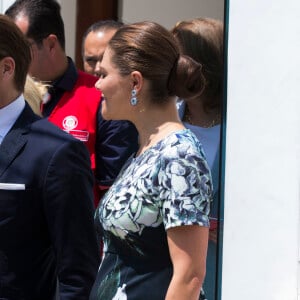 Le prince Daniel et la princesse Victoria de Suède (enceinte) à Carthagène en Colombie le 21 octobre 2015