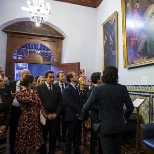 La princesse Victoria, enceinte, et le prince Daniel de Suède en visite officielle au Pérou, à Lima, le 21 octobre 2015