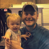 Blake Shelton et Summer Rain, la fille de Christina Aguilera / photo postée sur Instagram.