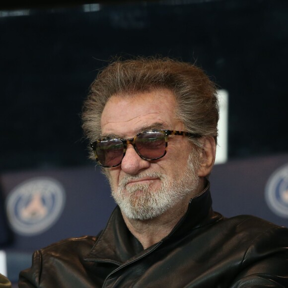 Eddy Mitchell au Parc des Princes le 21 octobre 2015 pour le match de Ligue des Champions PSG - Real Madrid. © Cyril Moreau / Bestimage