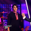Karine Ferri, enceinte et radieuse auprès de Nikos Aliagas lors de la finale de The Voice Kids 2, vendredi 23 octobre sur TF1.