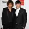 Zachary Quinto et Miles McMillan - People aux GLSEN Awards à l'hôtel Wilshire de Beverly Hills le 23 octobre 2015.