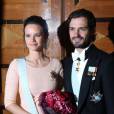 Le prince Carl Philip et la princesse Sofia de Suède, enceinte, assistaient le 23 octobre 2015 au gala annuel de l'Académie royale suédoise des sciences de l'ingénieur, à la Maison des concerts de Stockholm. La première sortie de la princesse depuis l'annonce de sa grossesse.