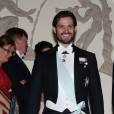 Le prince Carl Philip et la princesse Sofia de Suède, enceinte, assistaient le 23 octobre 2015 au gala annuel de l'Académie royale suédoise des sciences de l'ingénieur, à la Maison des concerts de Stockholm. La première sortie de la princesse depuis l'annonce de sa grossesse.