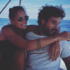 Laure Manaudou et Jérémy Frérot en virée en mer, vendredi 23 octobre 2015.