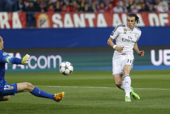 Gareth Bale durant un match du Real de Madrid de ligue des champions, à Madrid le 15 septembre 2015.