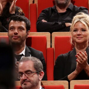 Exclusif - Virginie Efira toujours très proche de son ex-compagnon Mabrouk El Mechri lors de la remise du prix Lumière à Martin Scorsese lors du festival Lumière 2015 (Grand Lyon Film Festival) à Lyon le 16 octobre 2015.