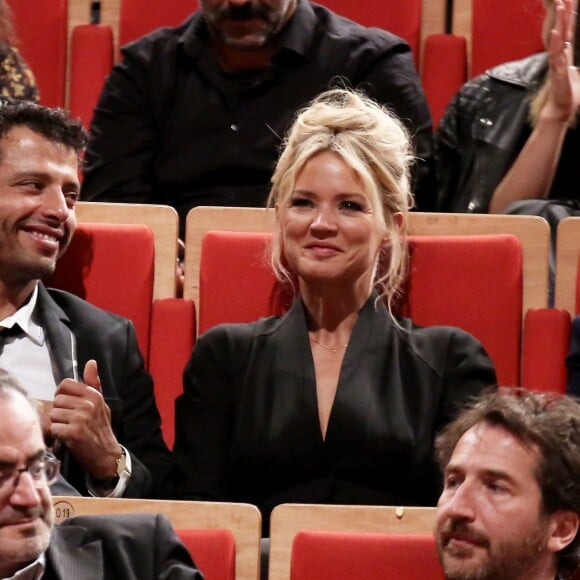 Exclusif - Virginie Efira toujours très proche de son ex-compagnon Mabrouk El Mechri lors de la remise du prix Lumière à Martin Scorsese lors du festival Lumière 2015 (Grand Lyon Film Festival) à Lyon le 16 octobre 2015.