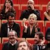 Exclusif - Virginie Efira toujours très proche de son ex-compagnon Mabrouk El Mechri lors de la remise du prix Lumière à Martin Scorsese lors du festival Lumière 2015 (Grand Lyon Film Festival) à Lyon le 16 octobre 2015.