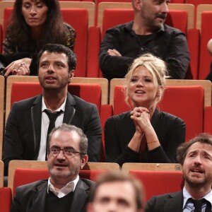 Exclusif - Virginie Efira toujours très proche de son ex-compagnon Mabrouk El Mechri lors de la remise du prix Lumière à Martin Scorsese lors du festival Lumière 2015 (Grand Lyon Film Festival) à Lyon le 16 octobre 2015.