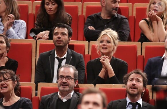 Exclusif - Virginie Efira toujours très proche de son ex-compagnon Mabrouk El Mechri lors de la remise du prix Lumière à Martin Scorsese lors du festival Lumière 2015 (Grand Lyon Film Festival) à Lyon le 16 octobre 2015.