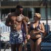 Kerry Katona et son mari George Kay en vacances en Espagne, le 7 septembre 2015