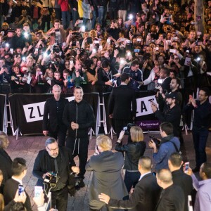 Zlatan Ibrahimovic assiste au lancement de son parfum, "Zlatan", au magasin Marionnaud sur les Champs-Élysées. Paris, le 27 octobre 2015.