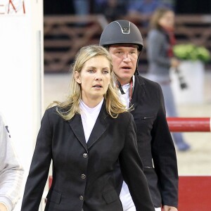 Vanessa Broussouloux et Benjamin Castaldi, à Villepinte, le 1er décembre 2011.