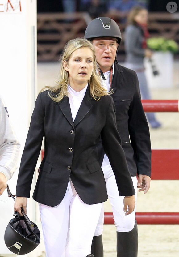 Vanessa Broussouloux et Benjamin Castaldi, à Villepinte, le 1er décembre 2011.
