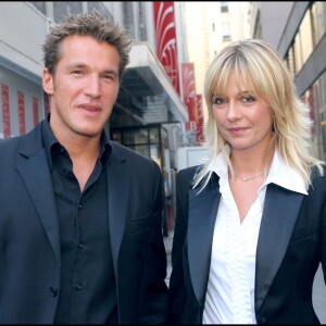 Benjamin Castaldi et Flavie Flament, à Paris, le 5 spetembre 2006.