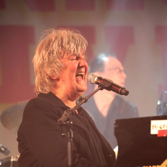 Jacques Higelin en concert sur le parvis de l'Hotel de Ville lors du Festival Fnac Live à Paris le 21 juillet 2013.