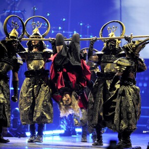 Madonna sur scène pour son Rebel Heart Tour au MGM Grand Garden Arena de Las Vegas, le 24 octobre 2015