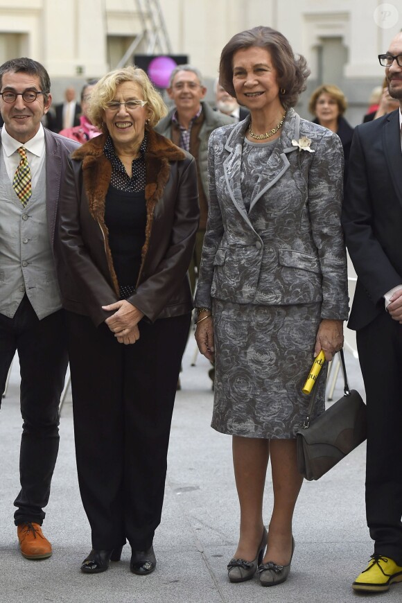 La reine Sofia d'Espagne à Madrid le 30 octobre 2015