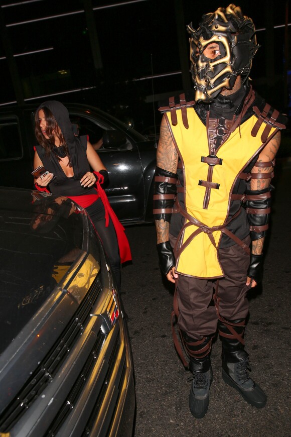 Tyga et Kylie Jenner arrivent au Bootsy Bellows pour la soirée d'Halloween